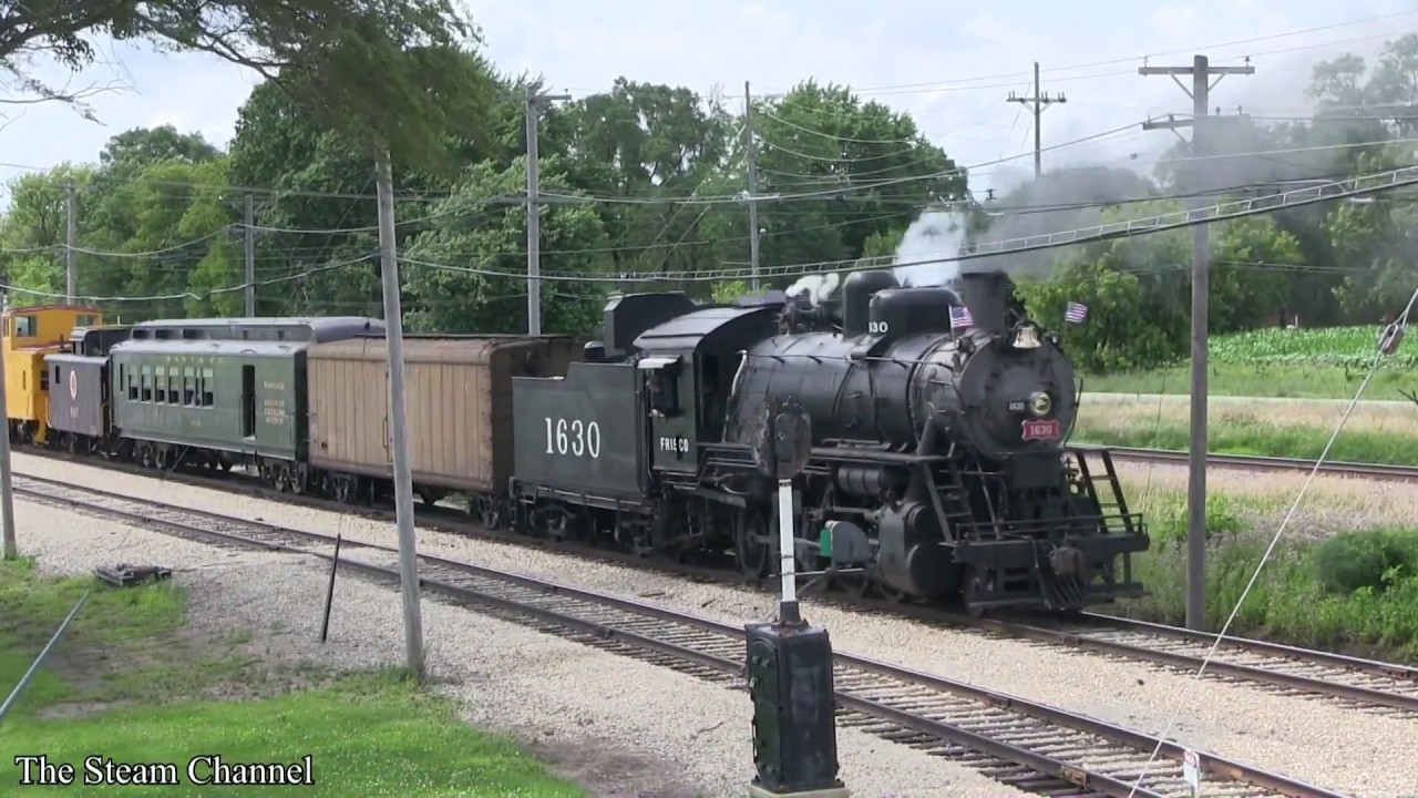 Illinois Railroad Museum: Frisco #1630 Ride On A Vintage Steam Train