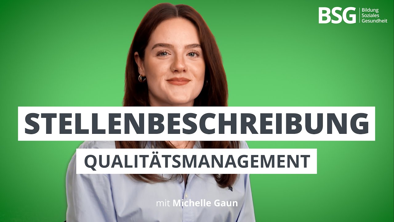 [Stellenbeschreibung]  - Qualit&auml;tsmanagement