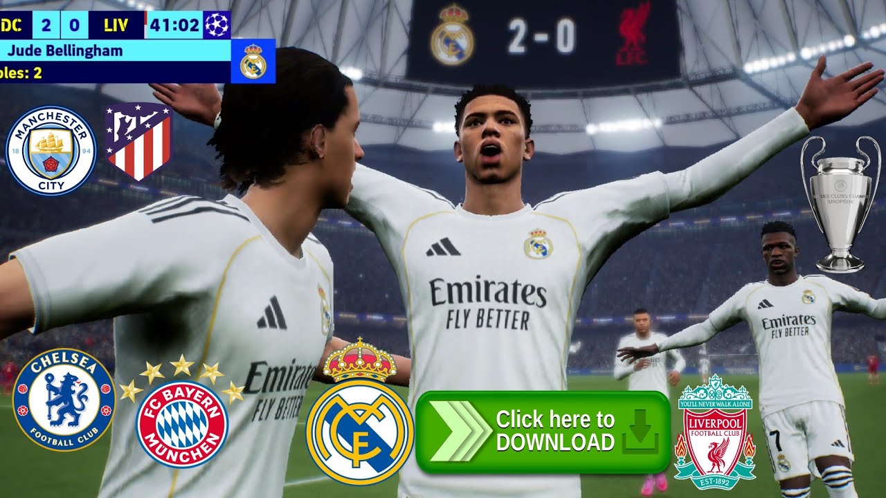 DESCARGA YA PARCHE UEFA CHAMPIONS LEAGUE eFootball 2026 5.2.2 Gráficos Altos 