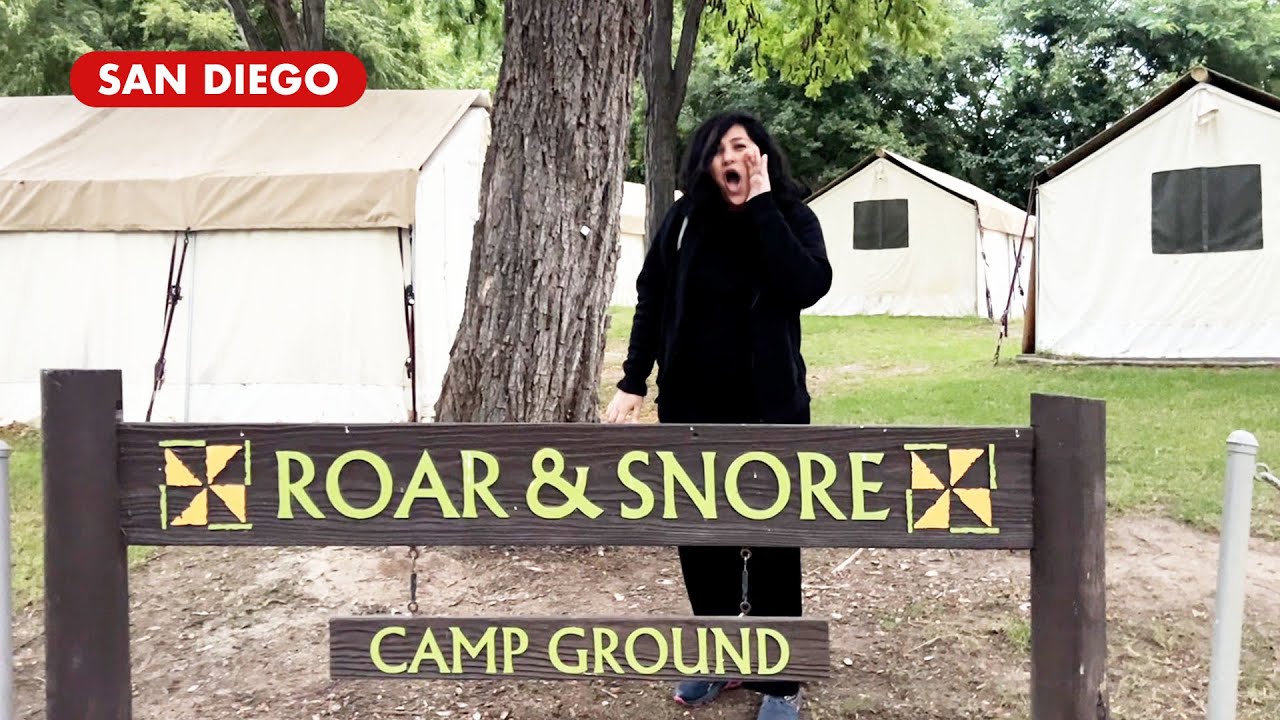 ⛺️ Roar and Snore Camp Ground San Diego Safari Park 🦁