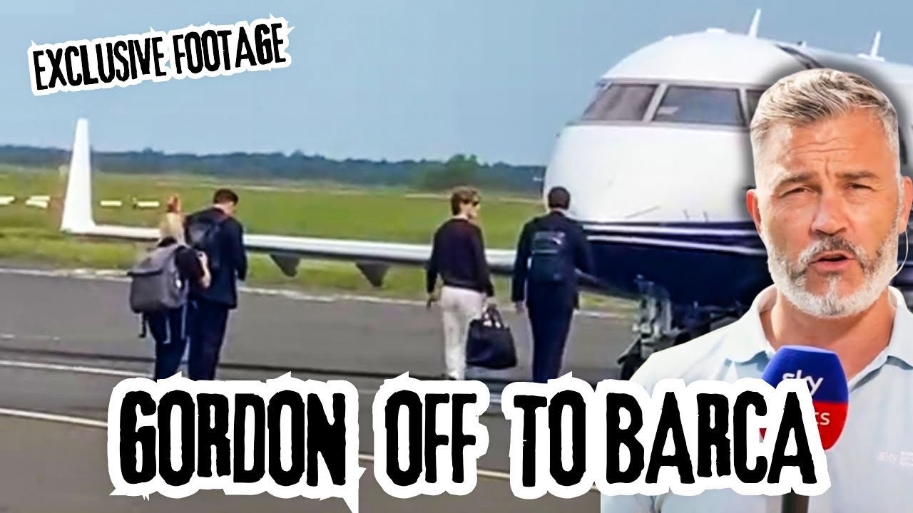 🛫 ЭКСКЛЮЗИВ! Энтони Гордон садится на частный джет и отправляется на &laquo;Камп Ноу&raquo;! 🇪🇸