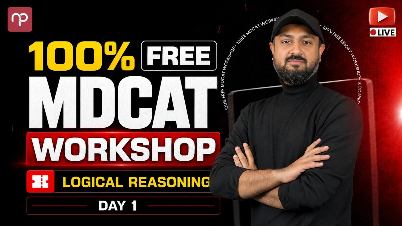 100% FREE | MDCAT Logical Reasoning | Class with Sir Ammar | Get Free Notes | Class 1