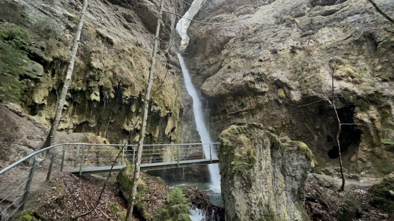 Hinanger Wasserfall - Sonnenklause - Leybachtobel (05. Januar 2022)