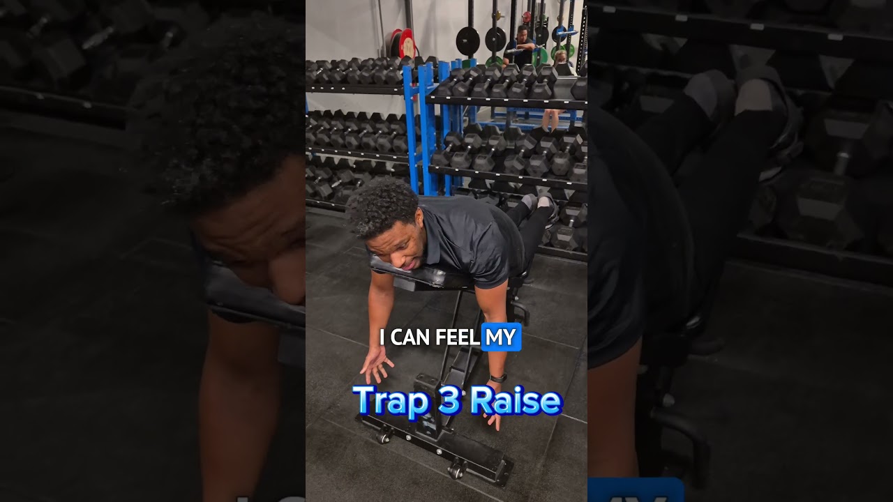 Trap 3 Raises - Shoulders and upper posterior health