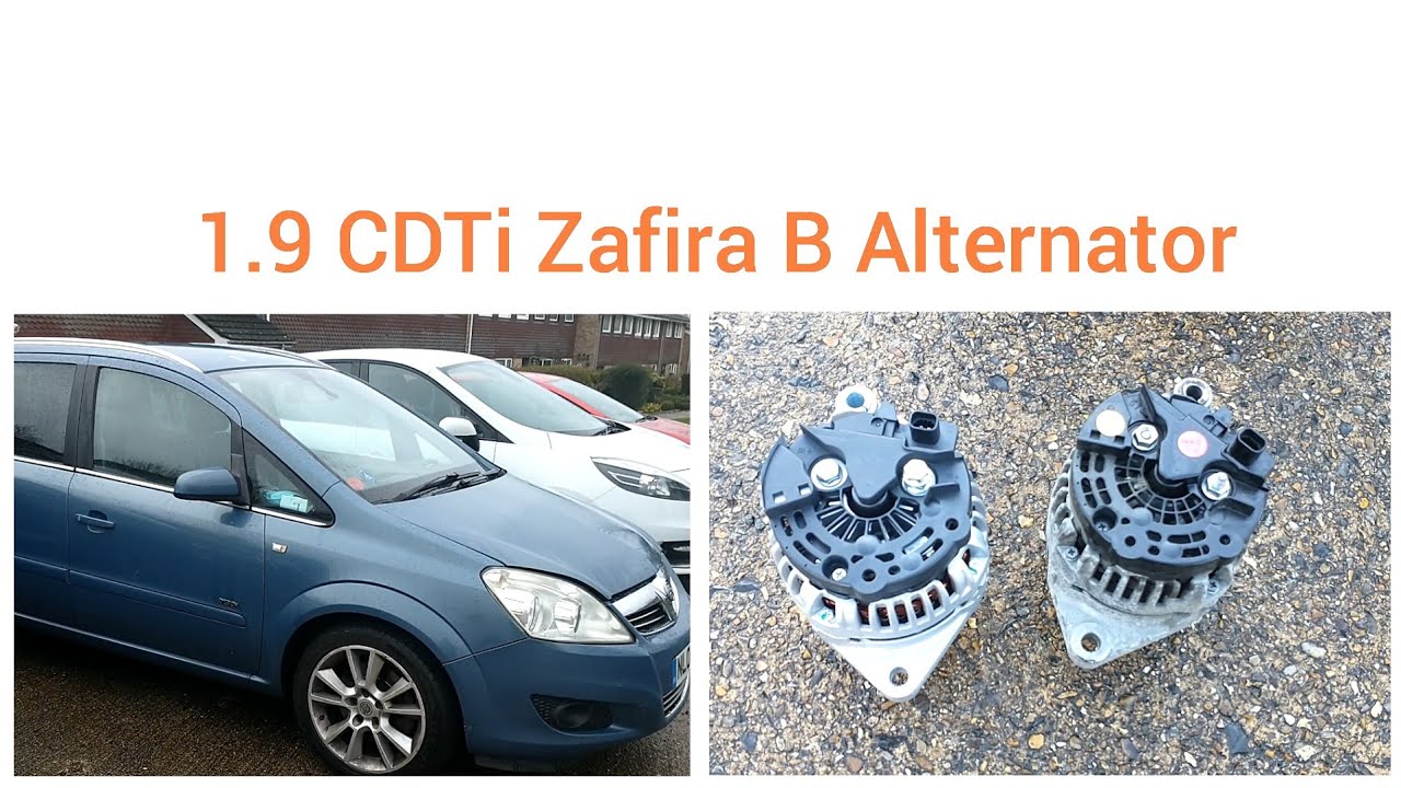 Vauxhall / Opel Zafira B 1.9CDTi Alternator Replacement & Wiring Testing Negative & Positive Cables
