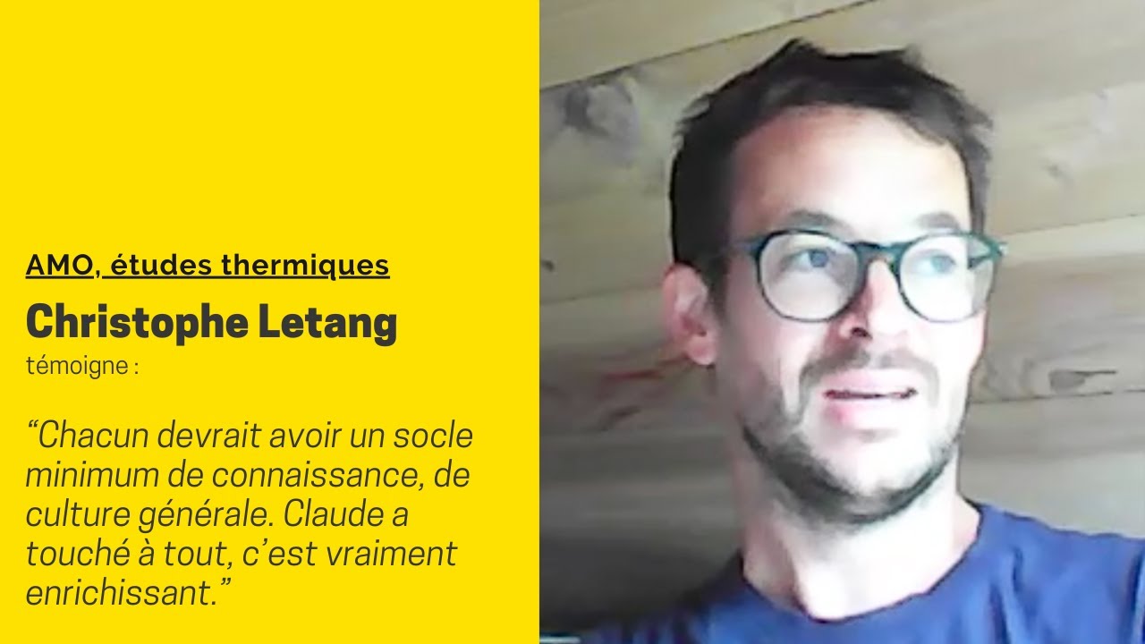 Christophe Letang, Assistance Maîtrise d'Ouvrage, études thermiques