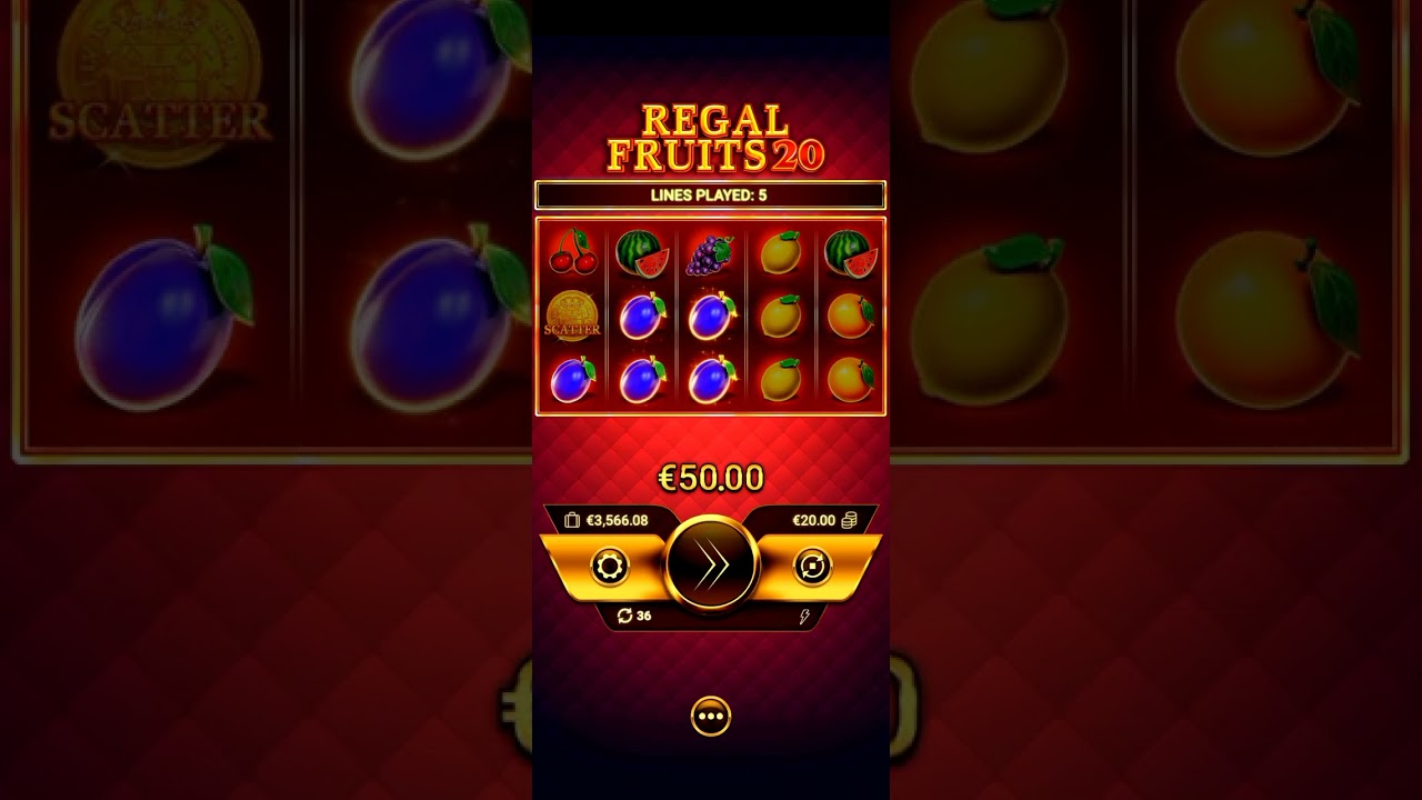 Slots Big Win 300&euro; to 3900&euro;+ Profit.. REGAL FRUITS 20