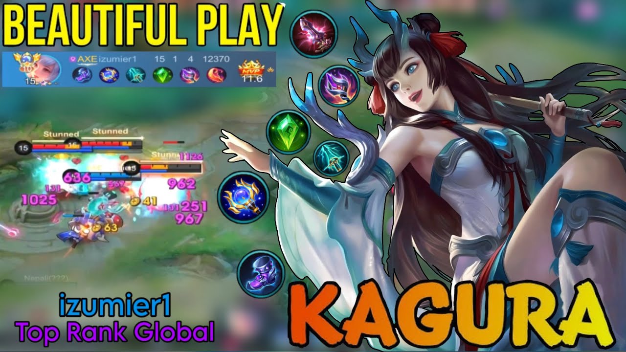 Deadly Umbrella Combo Kagura Gameplay - Top Global Kagura by izumier1 - Mobile Legends