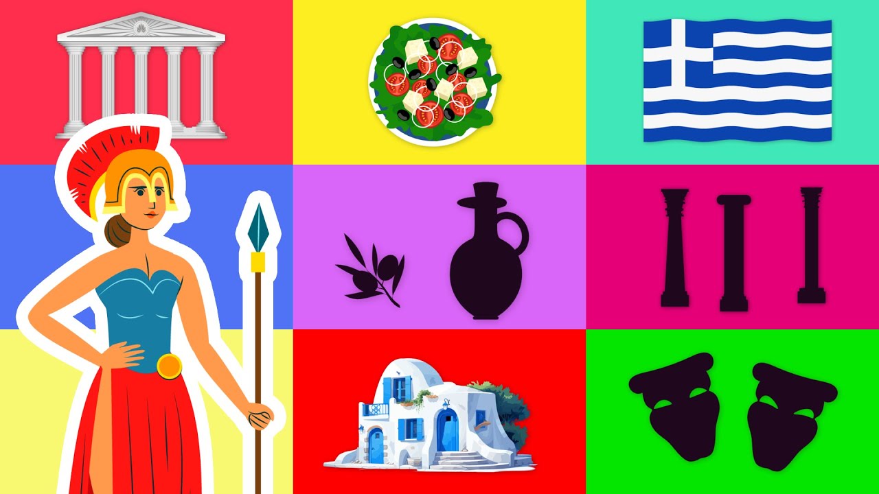 🏛️Zgadnij, co to! 🍇 Cienie z Grecji – zagadki dla dzieci 🏺 Zwierzaki, bajki edukacyjne, kreskówka