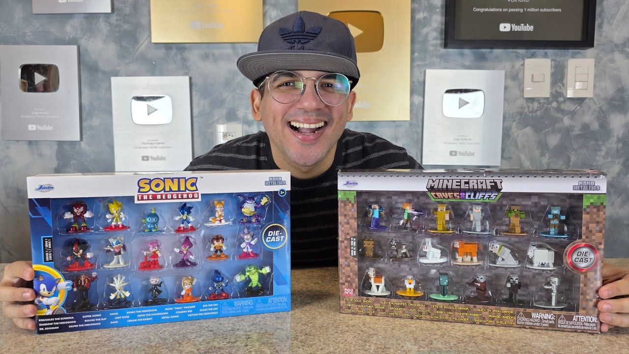 MINIATURAS METÁLICAS DO SONIC vs MINIATURAS METÁLICAS DO MINECRAFT!