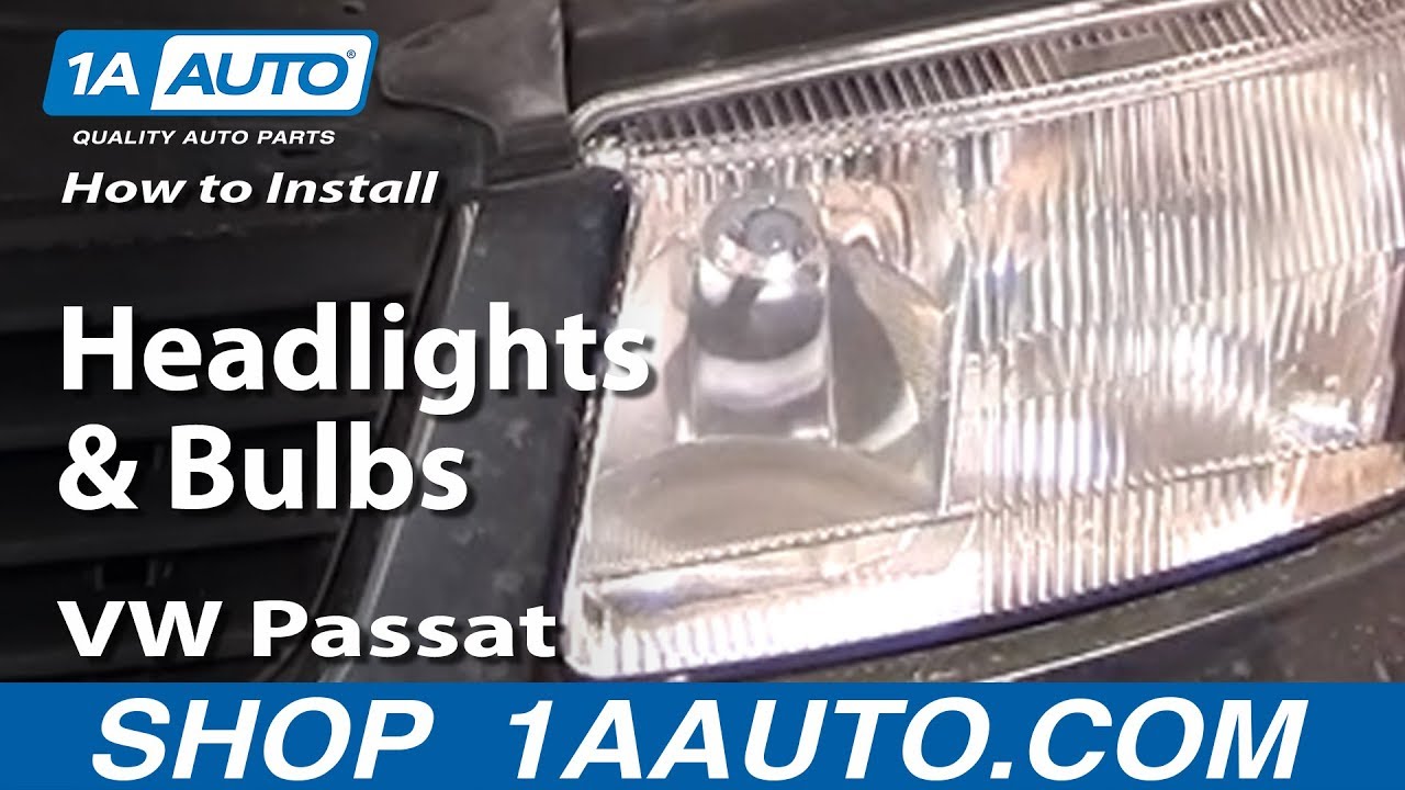 How To Replace Headlights and Bulbs 98-01 VW Passat