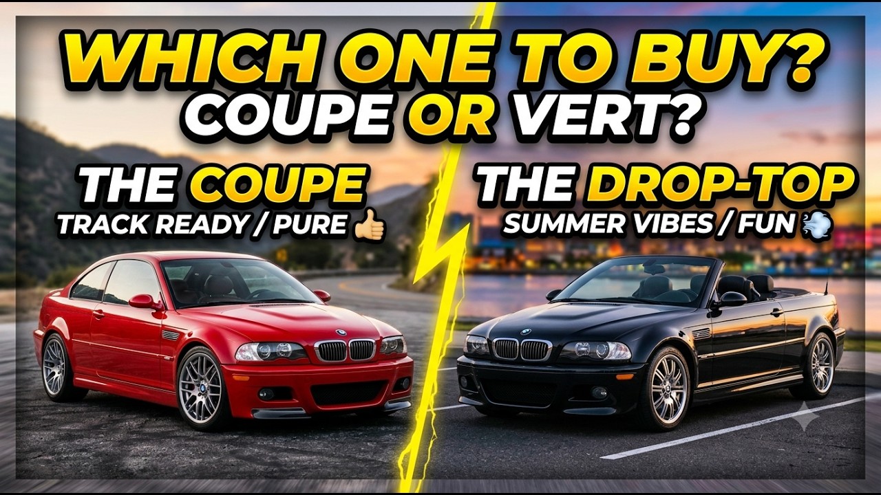 Какую модель BMW E46 M3 купить? Купе или кабриолет? Два владельца обсуждают свой предпочтительный...
