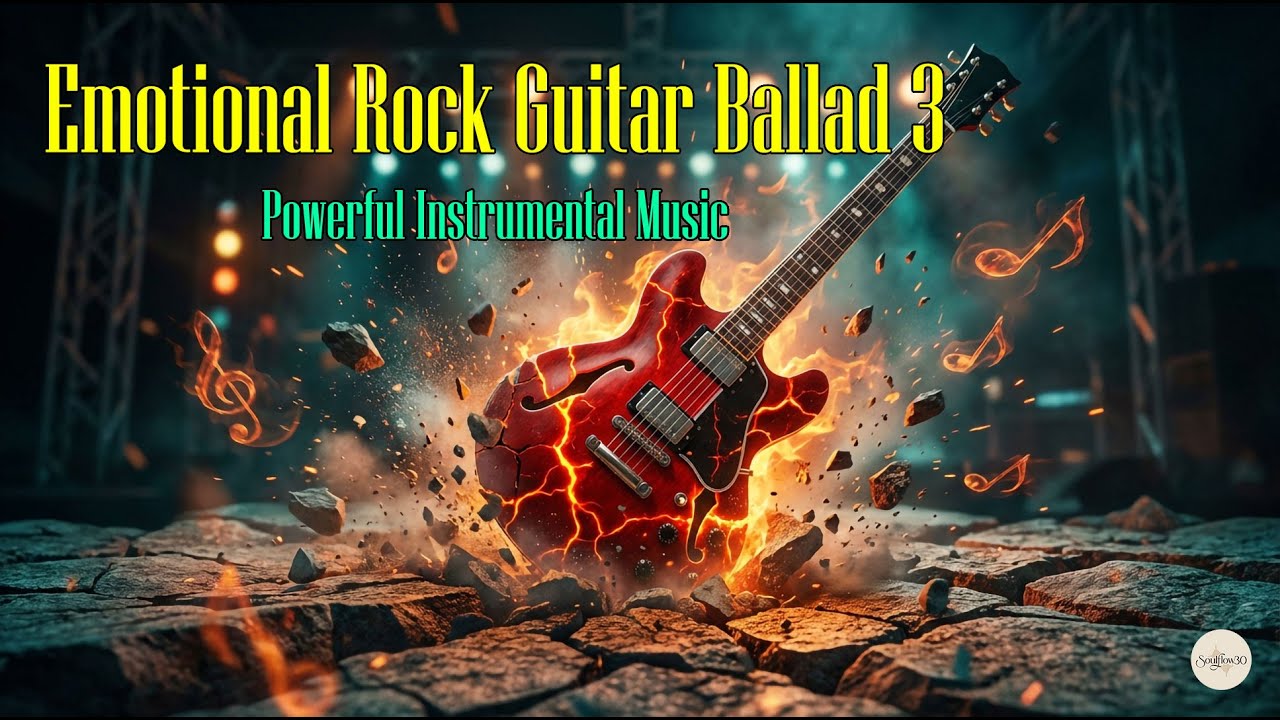 Emotional Rock Guitar Ballad 3 🎸 Powerful Instrumental Music
