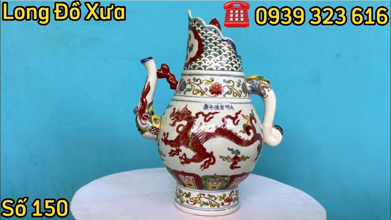 🌹🌹 Ấm Rồng Minh Gốm Tàu + Đôi Chén Nguyên Gốm Tàu + Ngày 23/2/2026