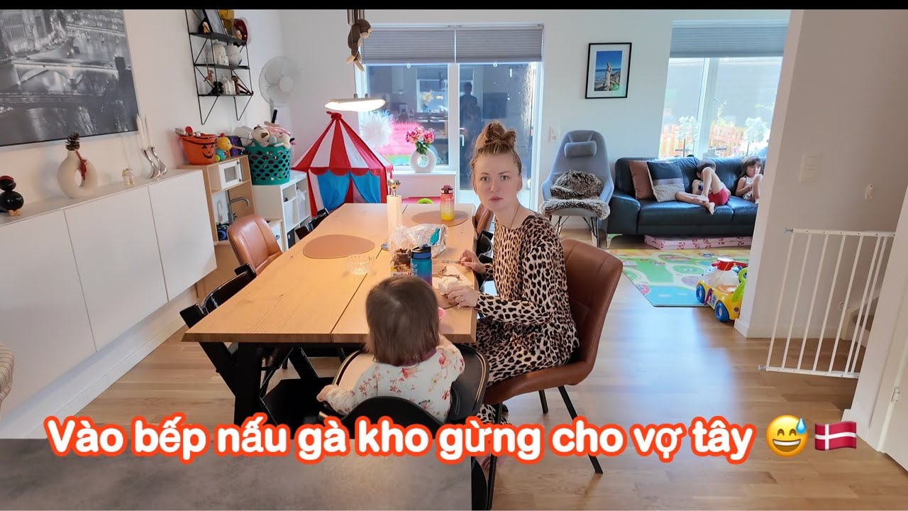 GÀ KHO GỪNG kiểu Việt khiến 4 đứa nhỏ tranh nhau gắp – Vợ Đan Mạch chỉ biết cười!