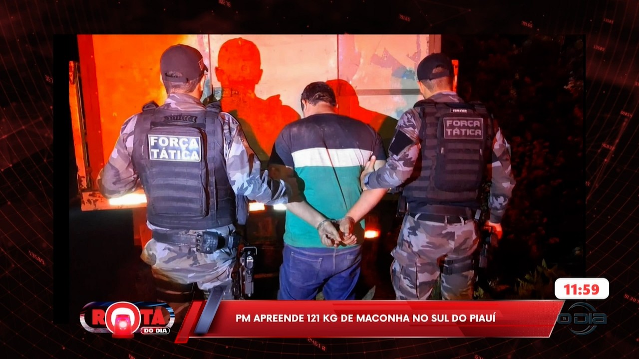 Polícia militar apreende 121KG  de maconha no sul do Piauí 06 02 2026