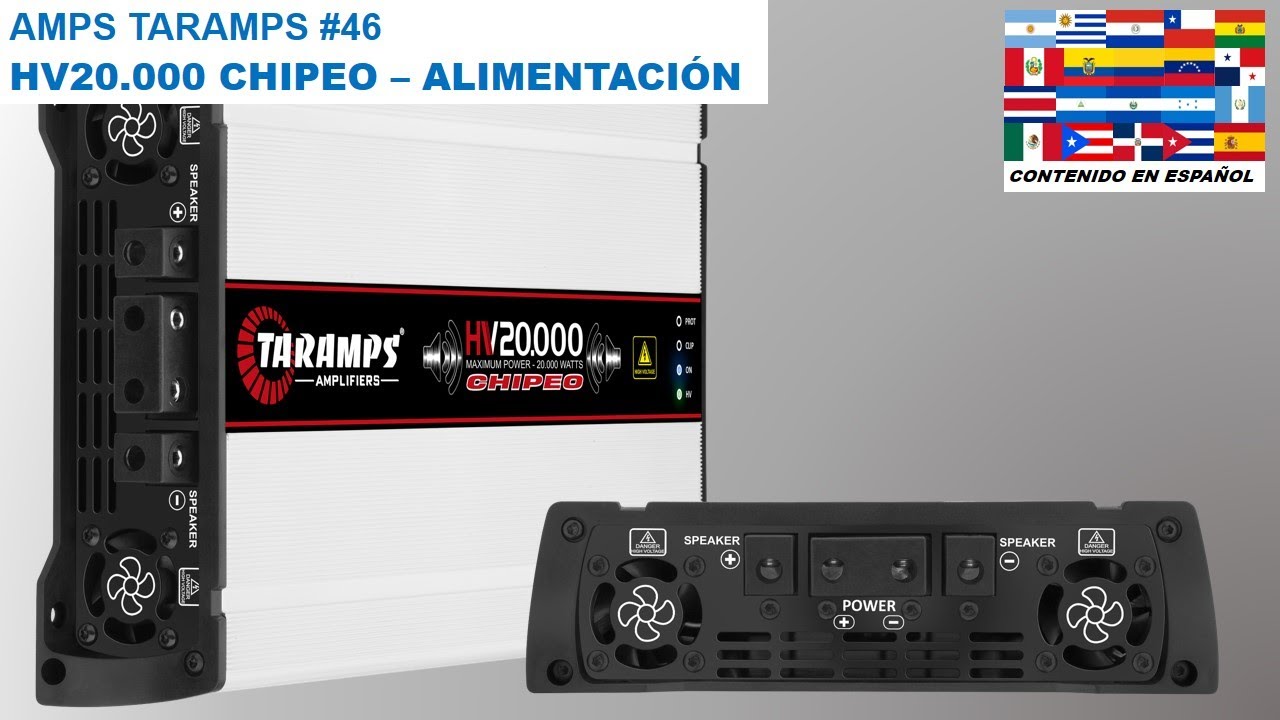 AMPS TARAMPS #46 - AMPLIFICADOR HIGH VOLTAGE TARAMPS HV20.000 CHIPEO - ALIMENTACIÓN