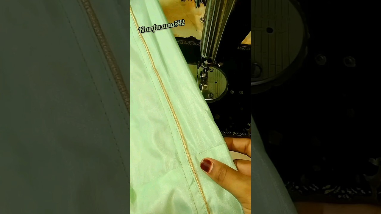 Simple & Beautiful Trouser Design With Piping Using Sewing Tips ☑️| #shorts | @khanfarzana542
