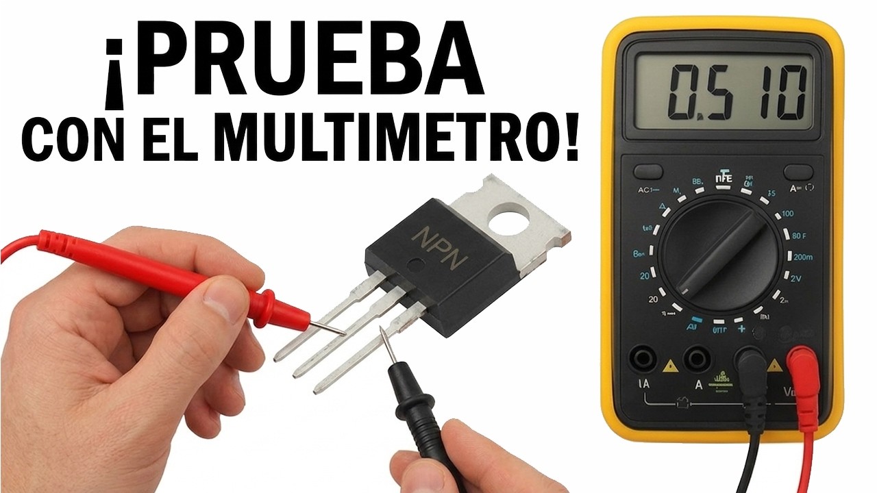 Cómo SABER si un transistor es NPN o PNP con este simple TRUCO!