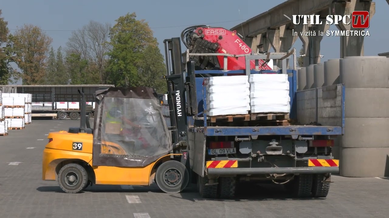 Util SPC și Șerban Pavlu în vizită la fabrica Symmetrica de lângă Focșani