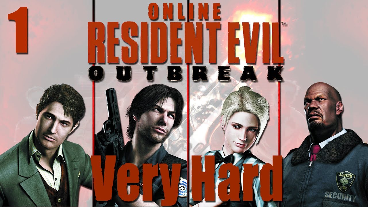 Resident Evil Outbreak Online Co-op - Stage 1 Outbreak (VERY HARD) Ep. 1