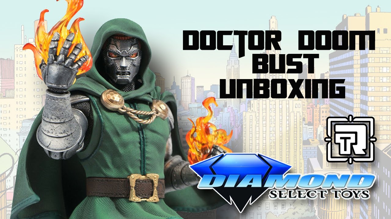 Marvel Comics Doctor Doom Diamond Select Toys Bust - Unboxing Review