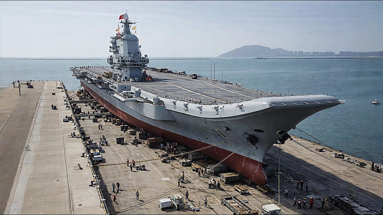 How China’s Navy Rolling Out Newly Repaired $13 Billion Supercarrier From Dry Dock