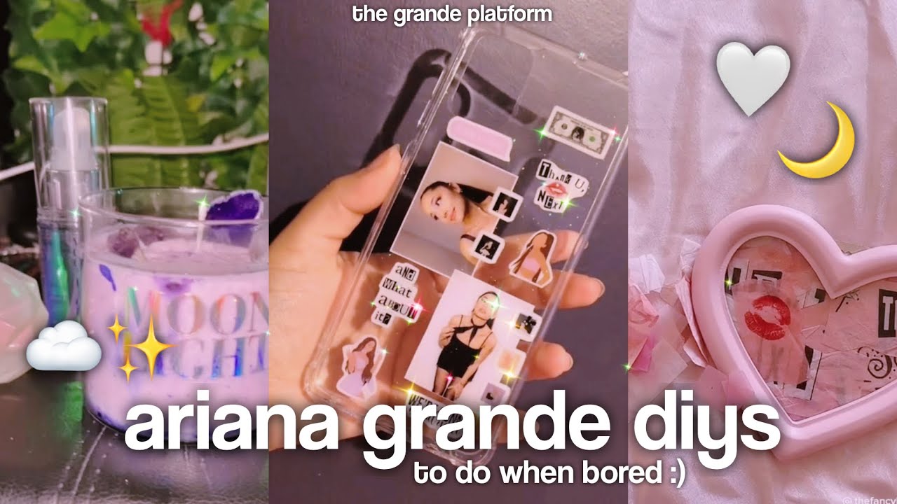ARIANA GRANDE DIYS 🌙🤍 (pins, tote bag, merch and more!)