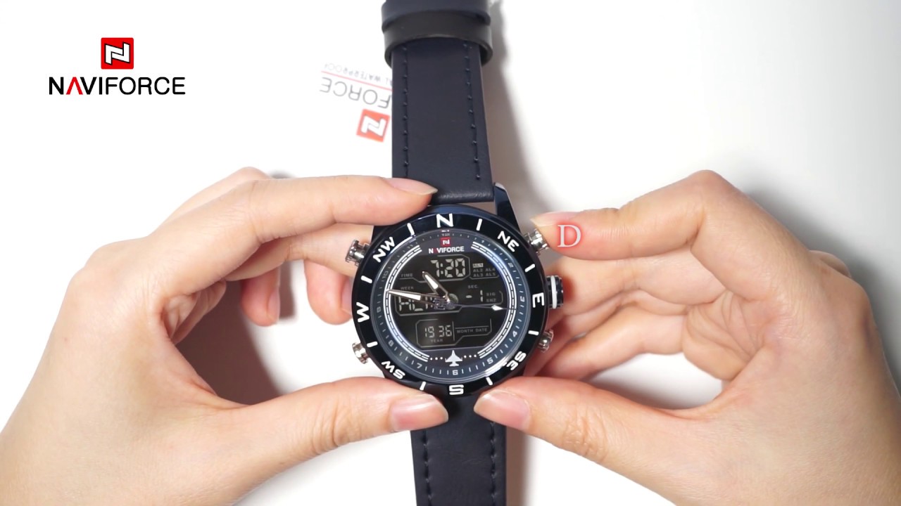 NAVIFORCE NF9144 The adjustment process of multifunction watch, involving various modes (STEP)