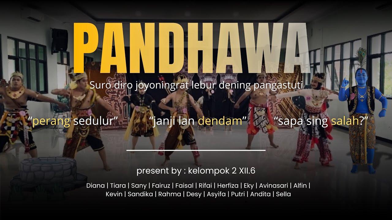 UJIAN PRAKTEK BAHASA JAWA KELAS XII.6 SMAN 1 BADEGAN “PANDHAWA”  | PERANG BATHARAYUDHA 
