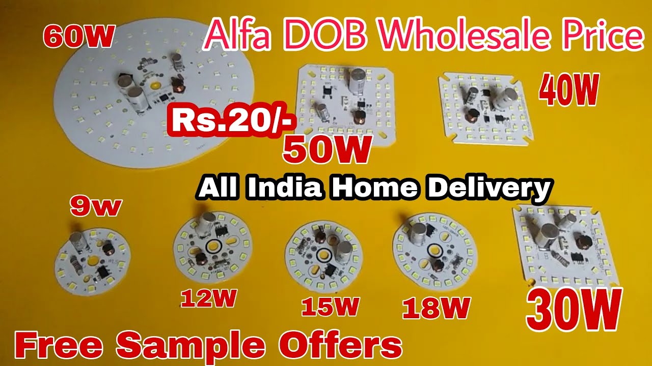 LED Raw Materials Alfa DOB Wholesale Price In India | Cash On Delivery | Zero Tech