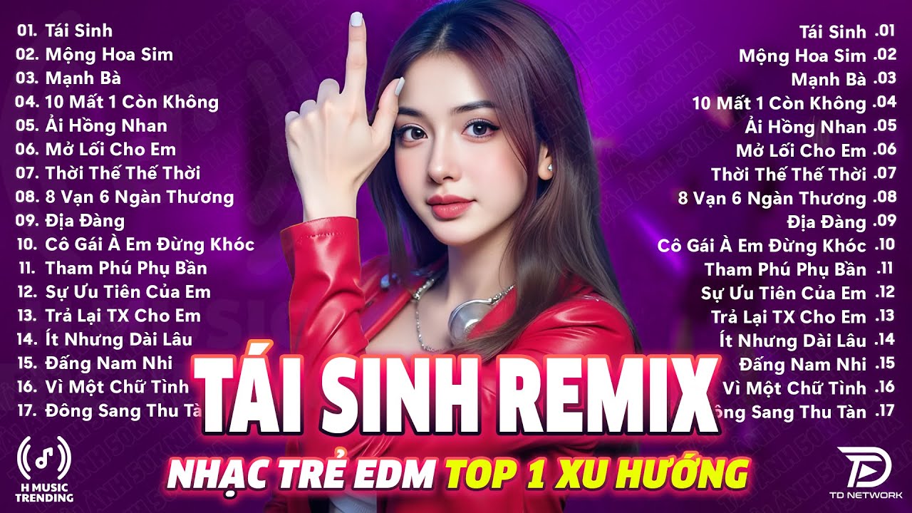 Tái Sinh Remix ♫ BXH Nhạc Trẻ EDM Hot Trend TRIỆU VIEW ♫ Top 15 Bản Remix Hay Nhất 2025