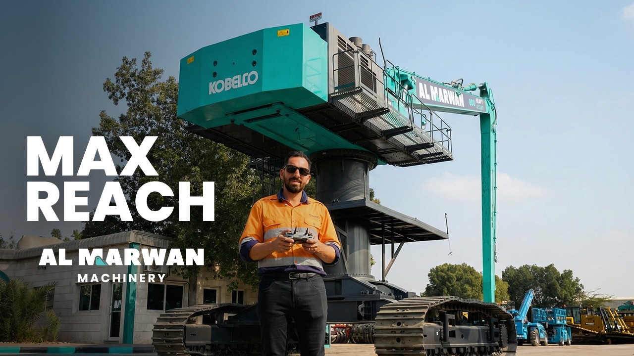 Экскаватор с длинной стрелой Kobelco: Al Marwan Heavy Machinery