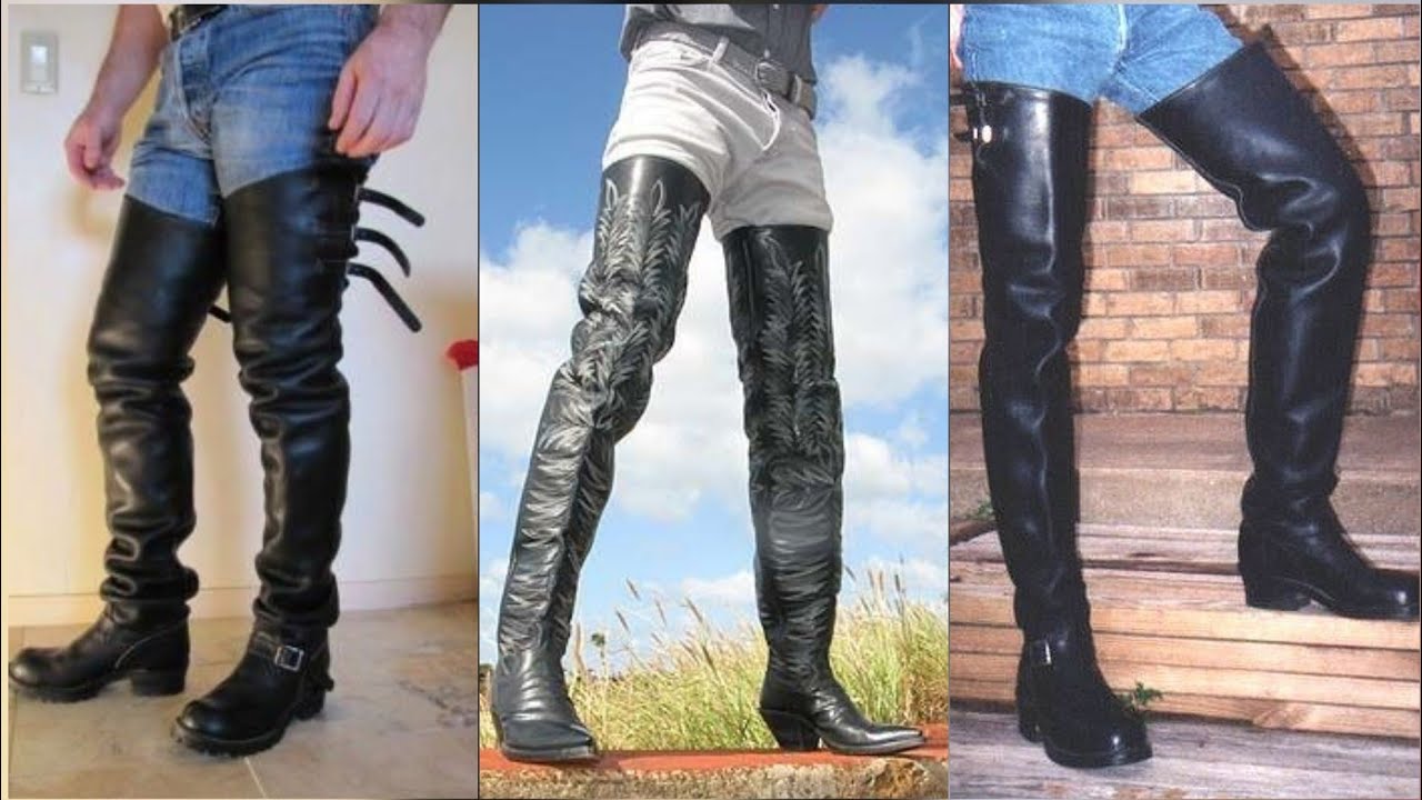 Thigh high boots for men || Long boots