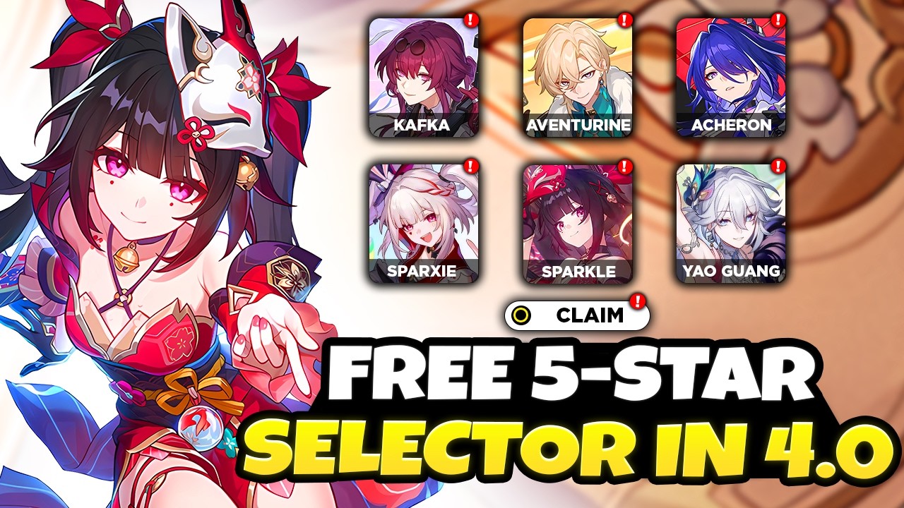 NEW UPDATE! FREE LIMITED 5-STAR SELECTOR IN PATCH 4.0 AND OTHER REWARDS - Honkai: Star Rail