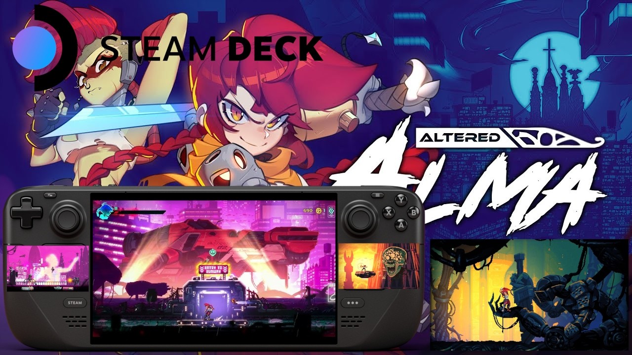 Altered Alma Odkryj piękne cyberpunkowe miasto SteamDeck