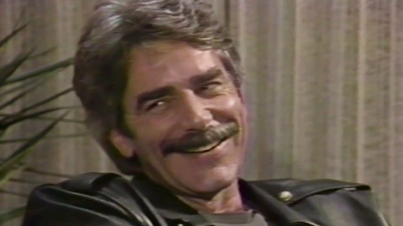 Sam Elliott interview 1985 on 'Mask' film, western image, wife