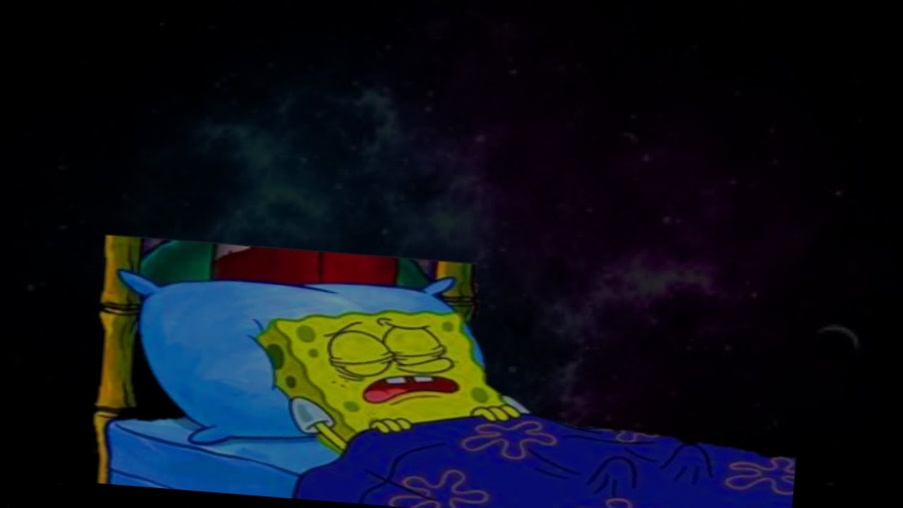 Relaxing SpongeBob SquarePants Music (Rain Background)-10 Hours-Good for Sleep-Dark Screen