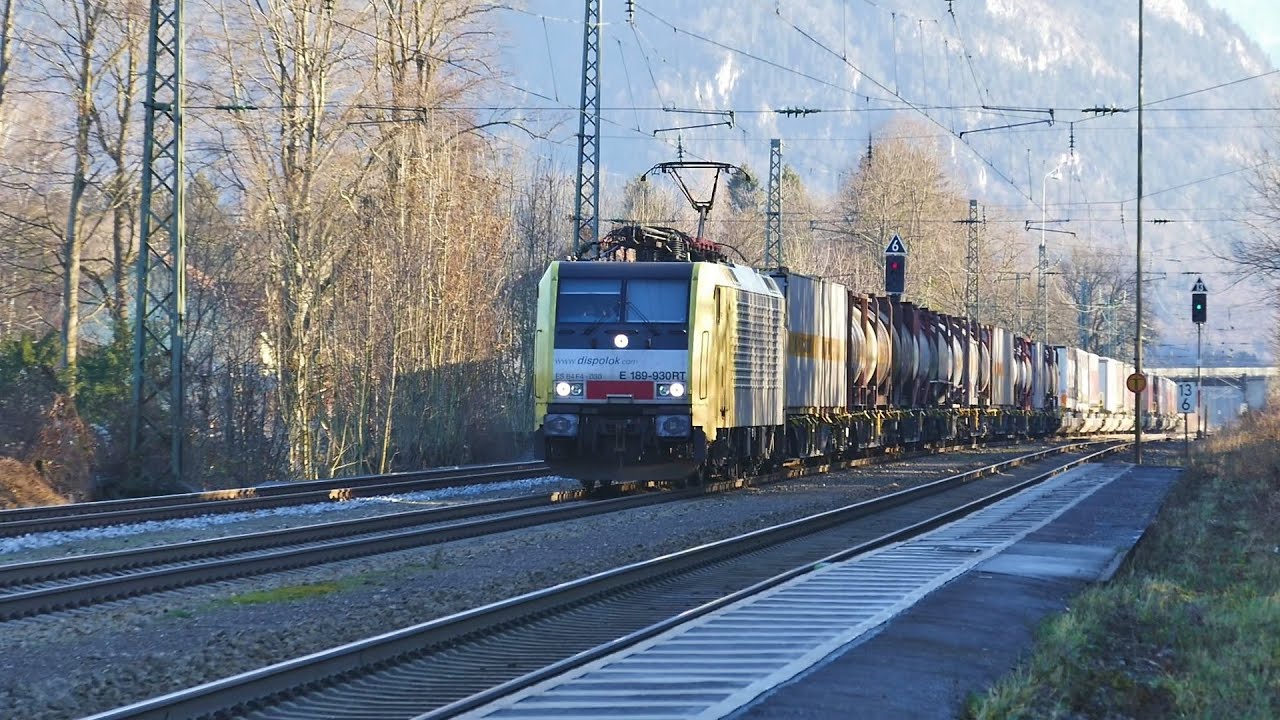 Flotter Zugverkehr im Bahnhof Brannenburg/Oberbayern!