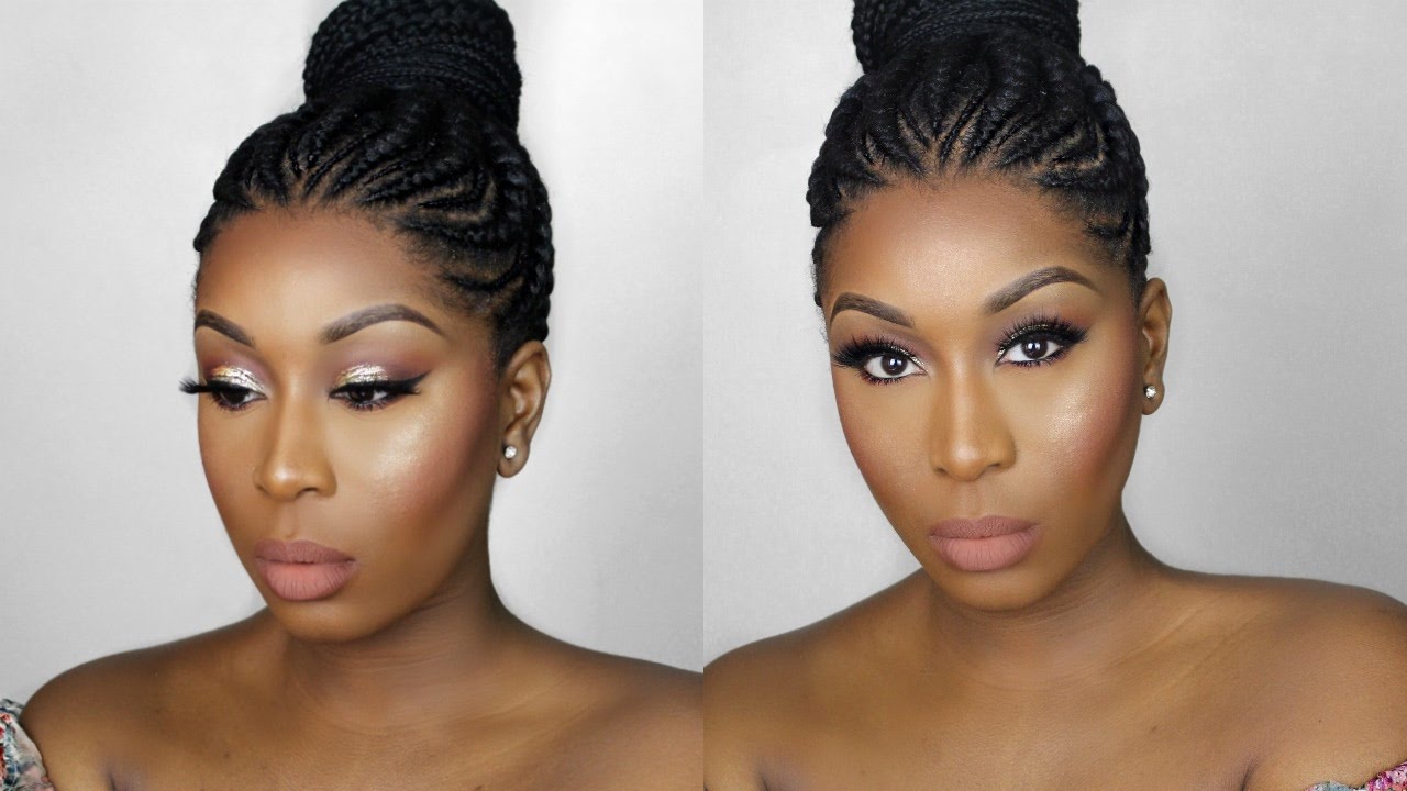 Gold Glitter Half Cut Crease