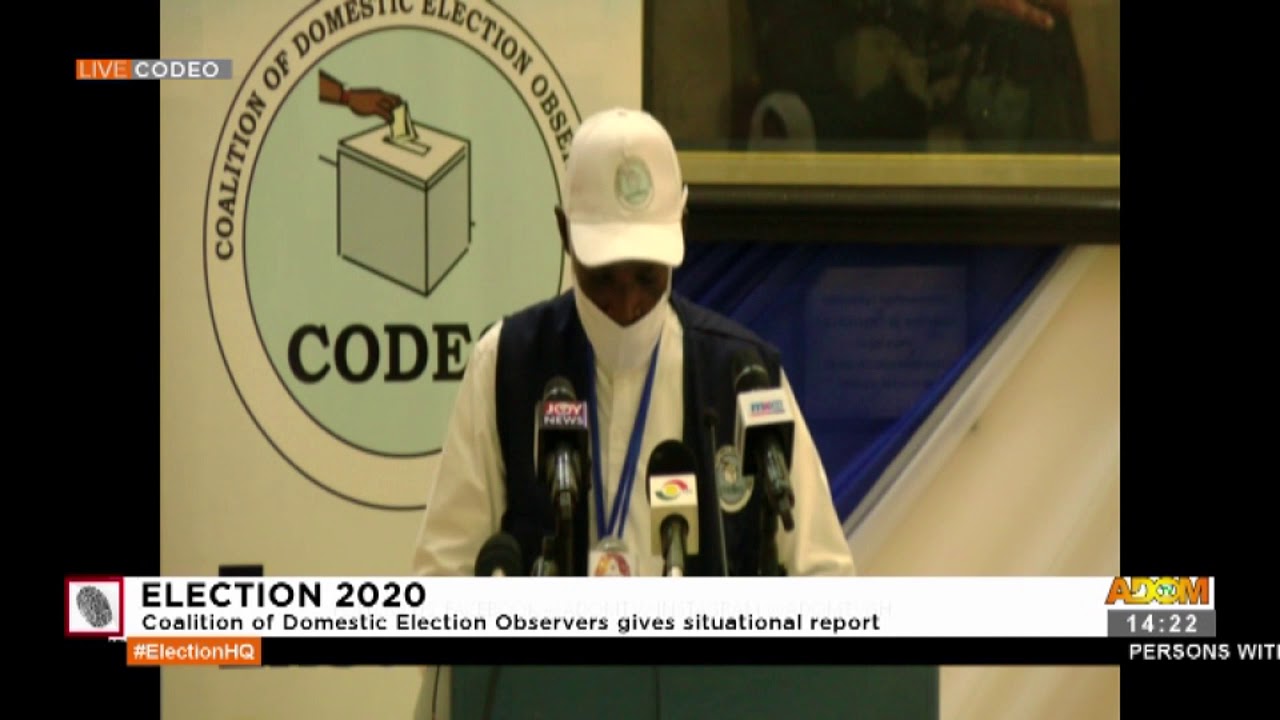 Election 2020: Coalition of Domestic Election Observers gives situational report (7-12-20)