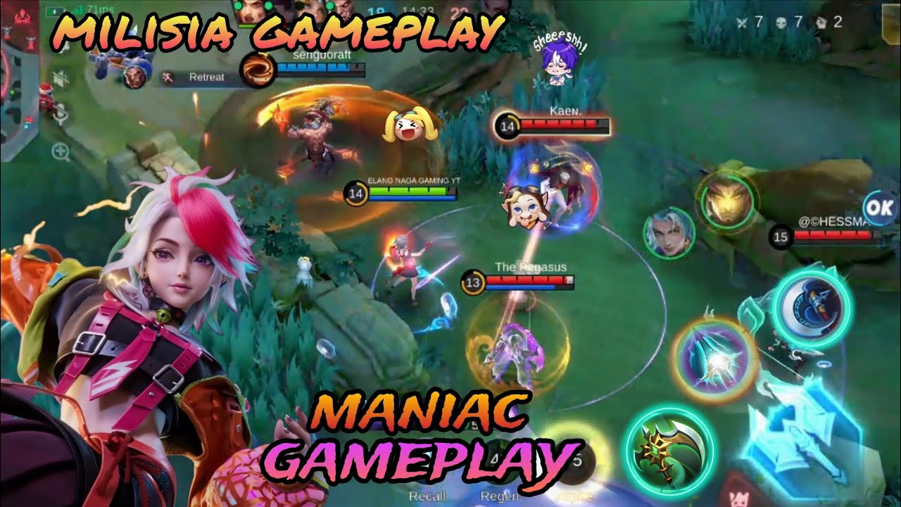 Millisia maniac gameplay! Hard match solo rank.!