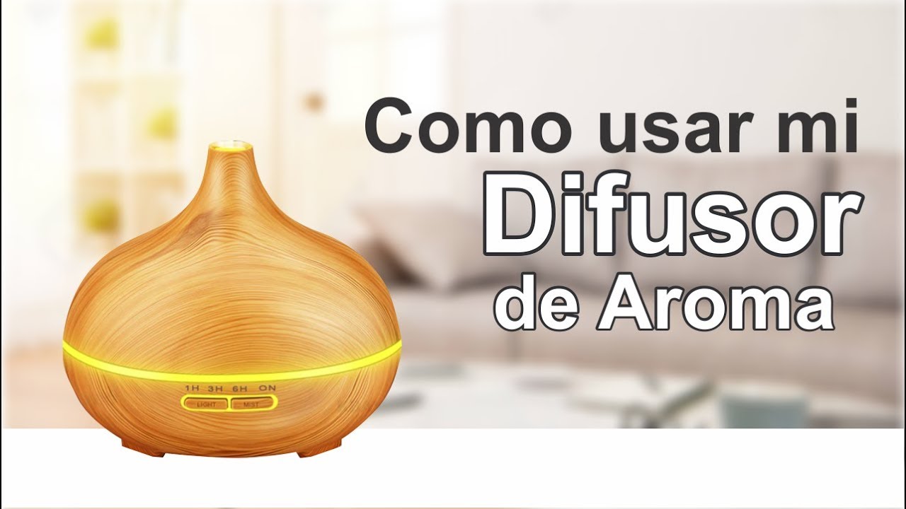 Como usar un difusor de Aroma de aceites esenciales