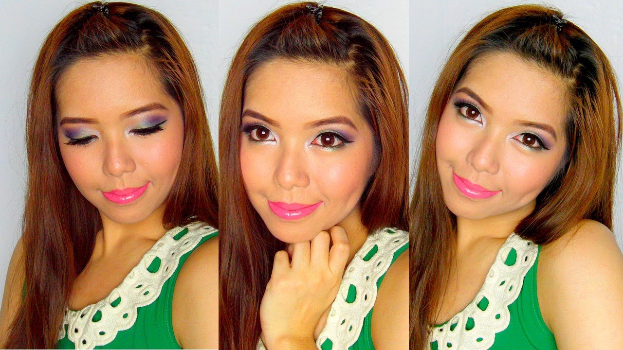 Gorgeous Green & Purple Eye Makeup - saytiocoartillero