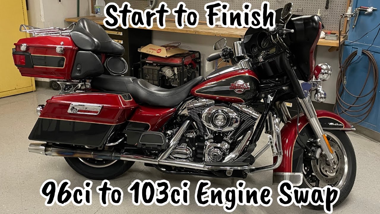 How to Swap a Harley Davidson V-Twin. (96ci to 103ci)
