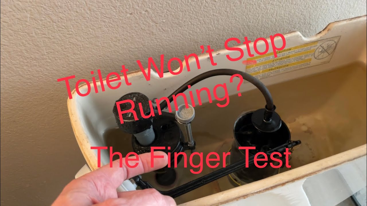 Toilet Won&rsquo;t Stop Running? The Quick & Easy Finger Test