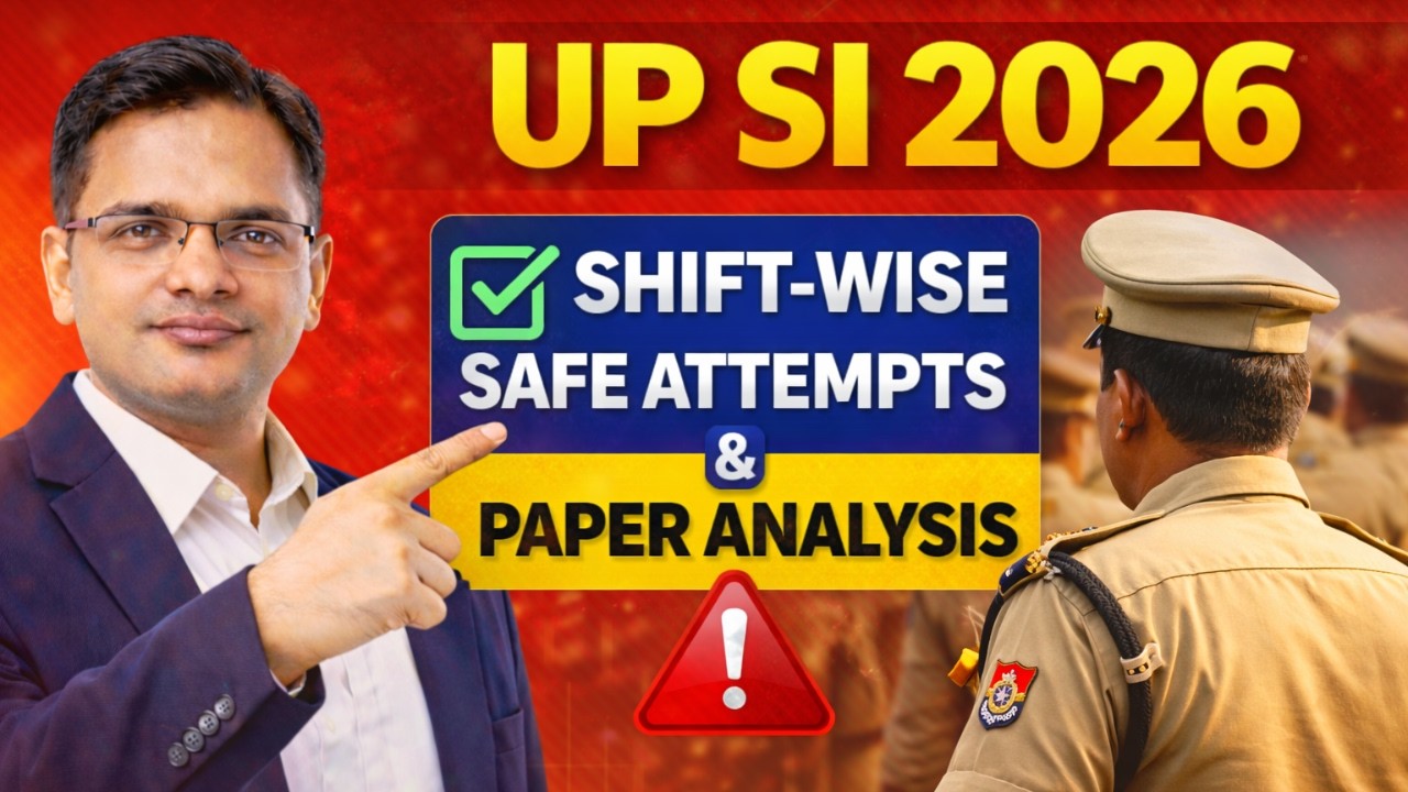UP SI 2026 Paper 😱 Safe Attempts कितने? Shift Wise Analysis 🔥 Cutoff Danger!