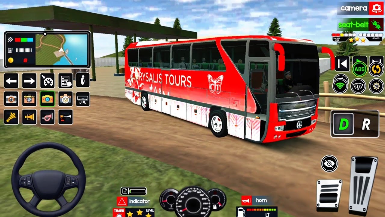 New Coach Bus Smooth Offroad Driving Transport : US Coach Bus Simulator 3D : Android Gameplay