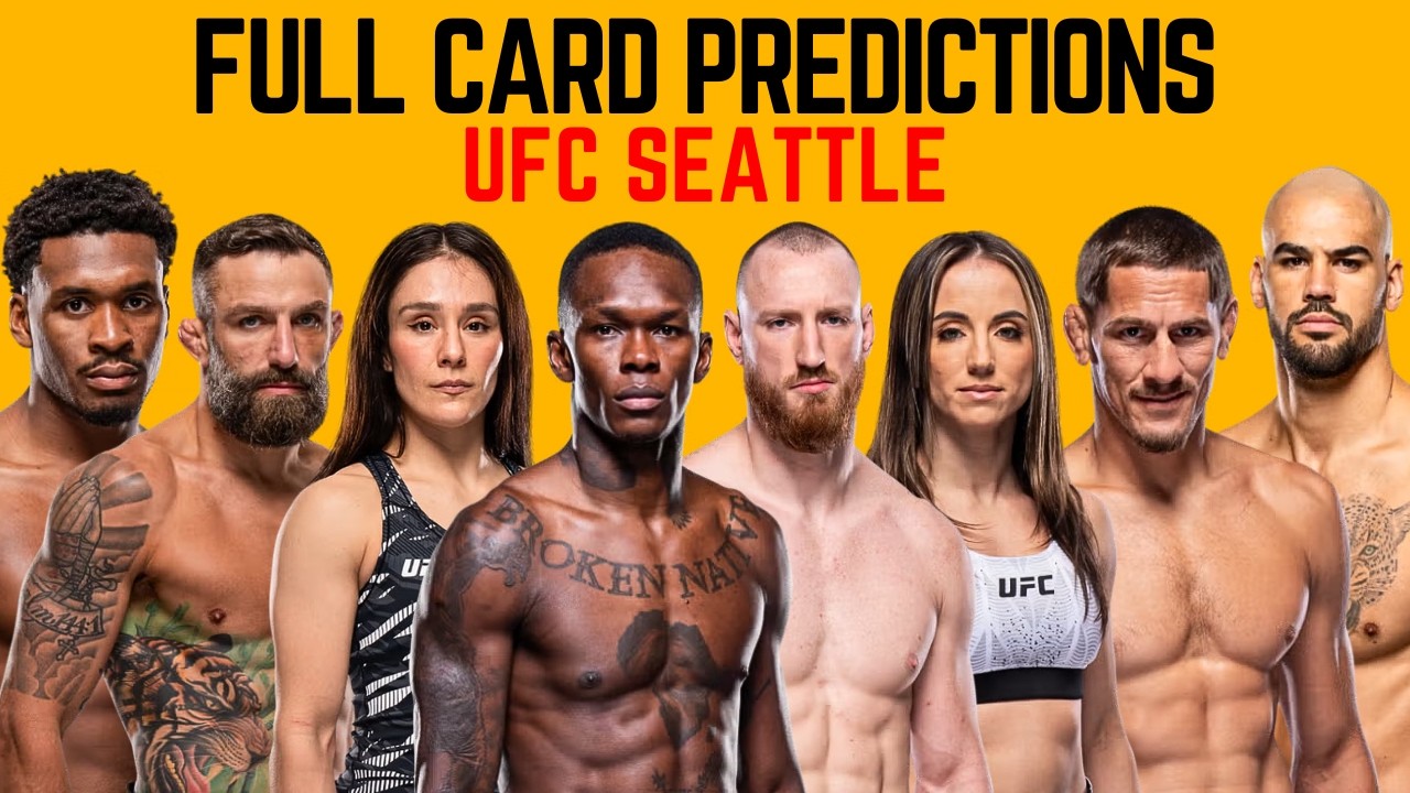 UFC Seattle Adesanya vs Pyfer Full Card Predictions & Breakdown