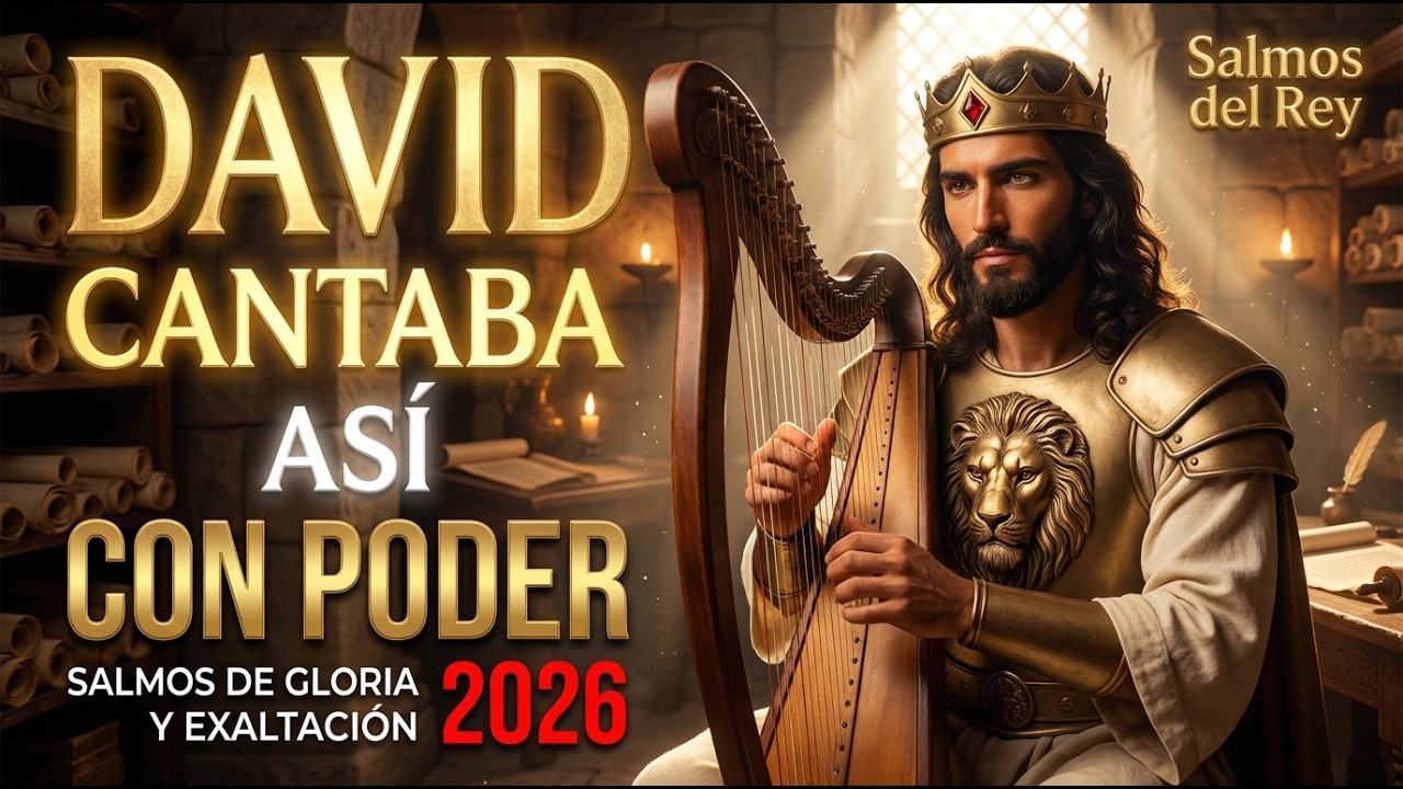 SALMOS DE GLORIA Y EXALTACIÓN 2026 | DAVID CANTABA CON PODER #salmos #músicahebrea